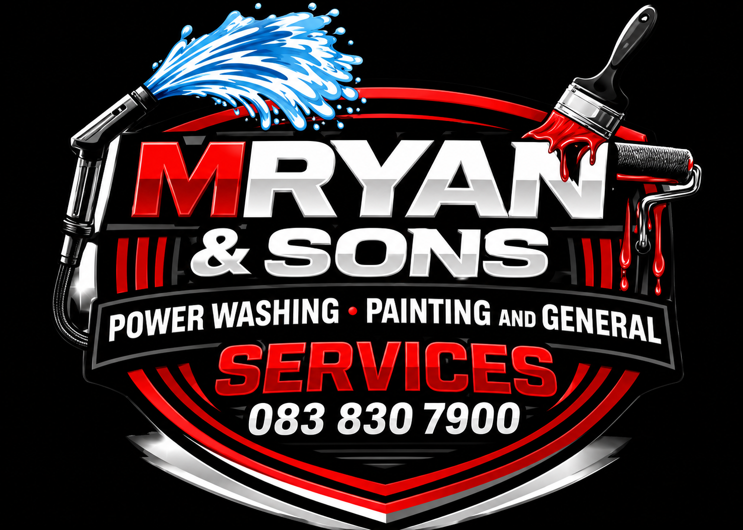 M. Ryan and Sons Power Washing Services logo