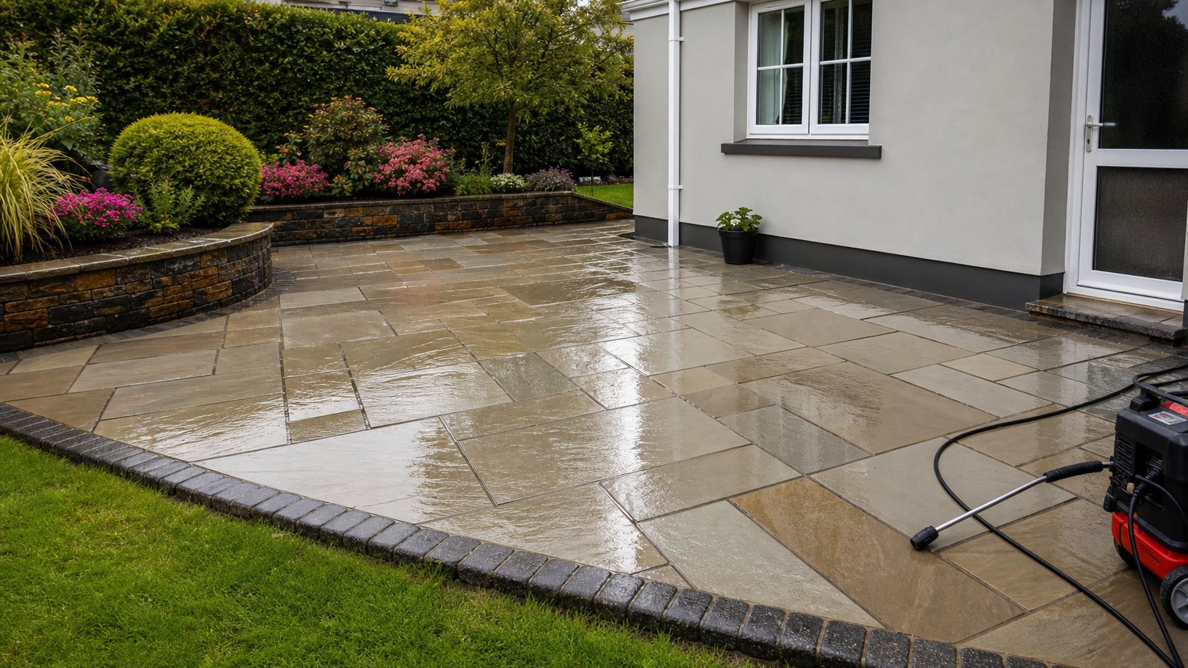 Patio cleaning and fresh paving in County Limerick